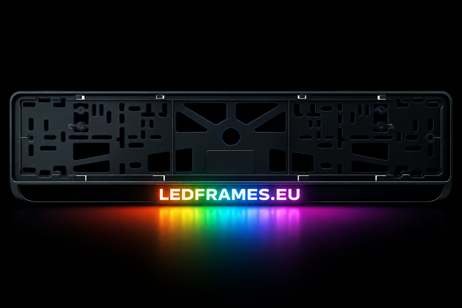 LEDFRAMES.EU RGB LED license plate frame